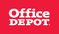 Logo - Office Depot (Stacked - White on Red Rectangle) - JPG